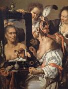 Woman at the mirror Bernardo Strozzi